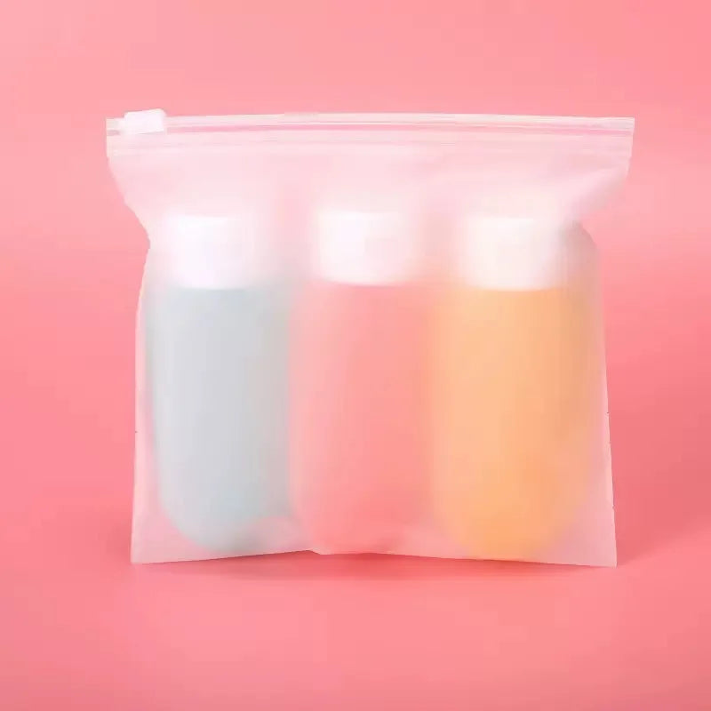 3Pcs/Set Refillable Bottle 60ml Soft Lotion Container Squeeze Tube Empty Portable Travel Shampoo Bottle