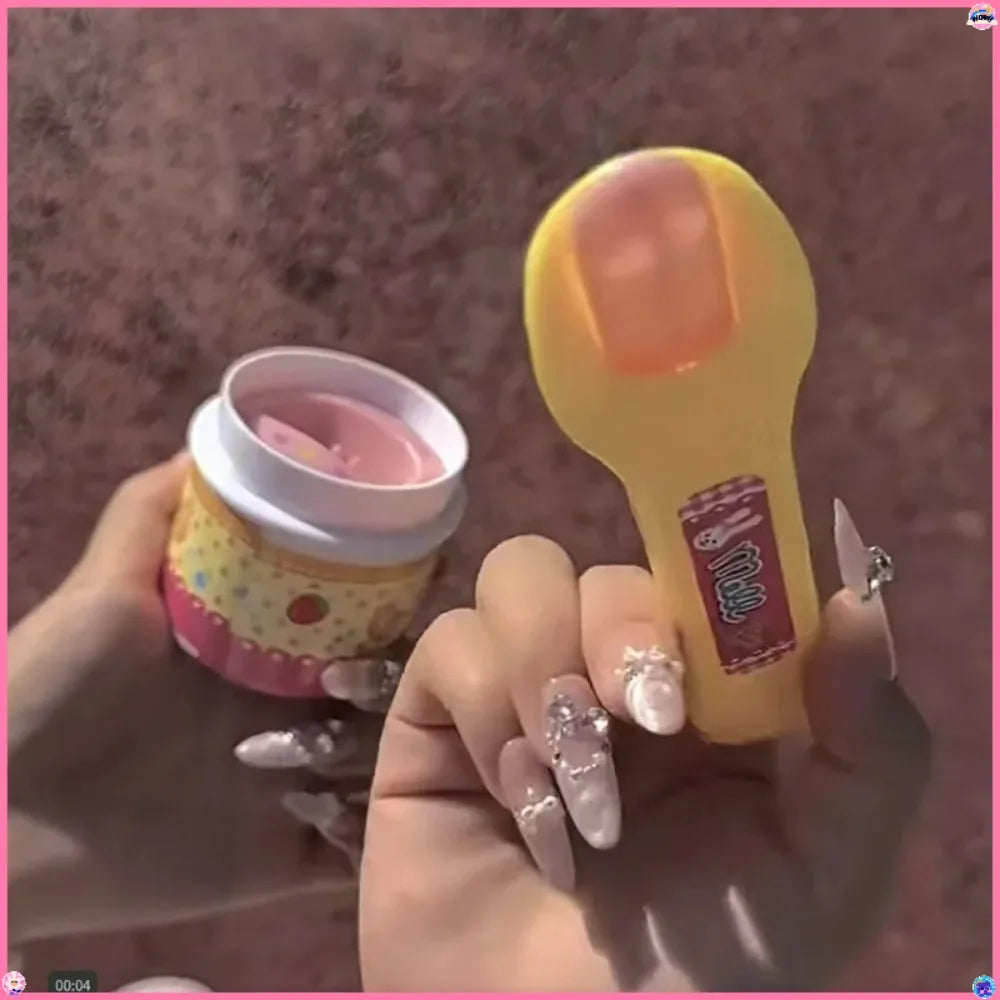 Simulation Food Feeding Pudding Toy With Spoon Japanese Early Education Toy Play House Style Role Play Feature Food Feeding Toy
