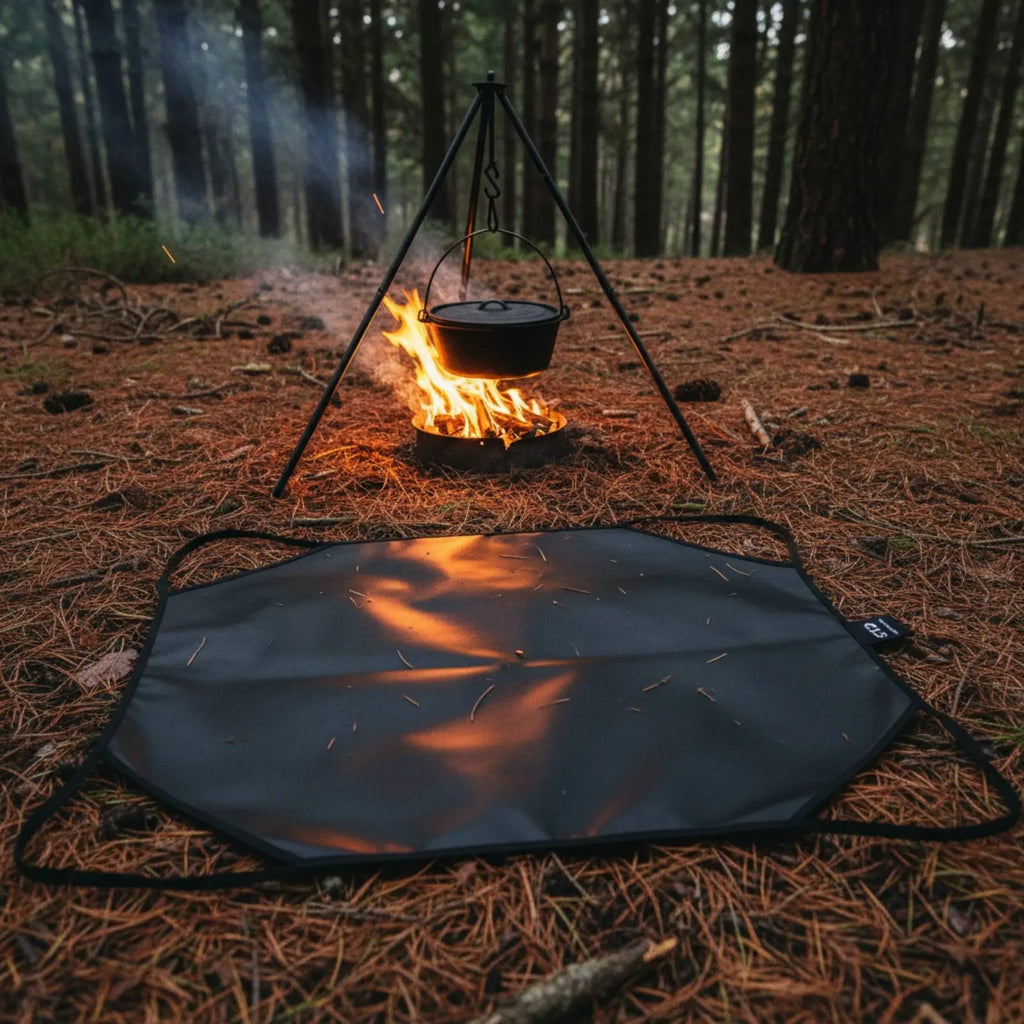 Fire Retardant Blanket Portable Handle Fireproof Cloth Fireproof Mat Reusable Outdoor Gear Tear-Resistant for Travel