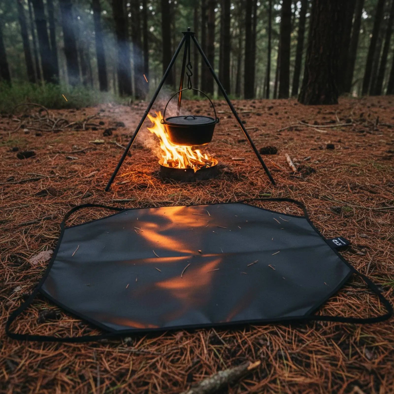 Fire Retardant Blanket Portable Handle Fireproof Cloth Fireproof Mat Reusable Outdoor Gear Tear-Resistant for Travel
