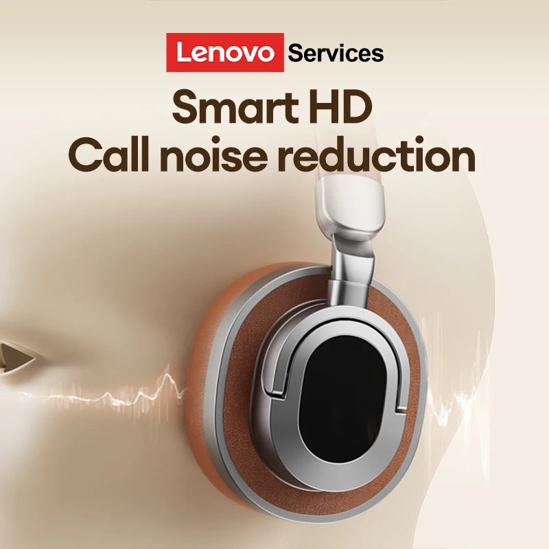 Lenovo LE602 Bluetooth 6.0 Over-Ear Headsets HiFi Stereo Sound Fashionable Music Earphones ENC HD Call Wireless Wired Headphones
