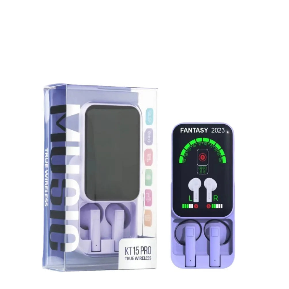 Sliding Cover Design Bluetooth Earphone In Ear Style Light Weight Power Display Long Battery Life Listen Music Play Game Headset