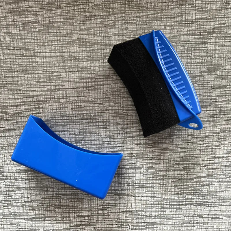 Car Wheel Polishing Waxing Sponge Brush With Cover  Washing Cleaning Tire Contour Dressing Applicator Pads Detail Accessories