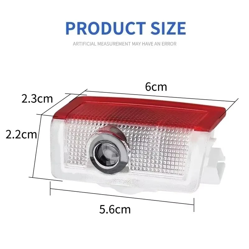 2Pcs Car LED Welcome Projector Light Door Lamp For Mercedes Benz W212 W205 AMG ML W166 W176 W177 W213 W246 GLB GLC GLA GLE1 GLS