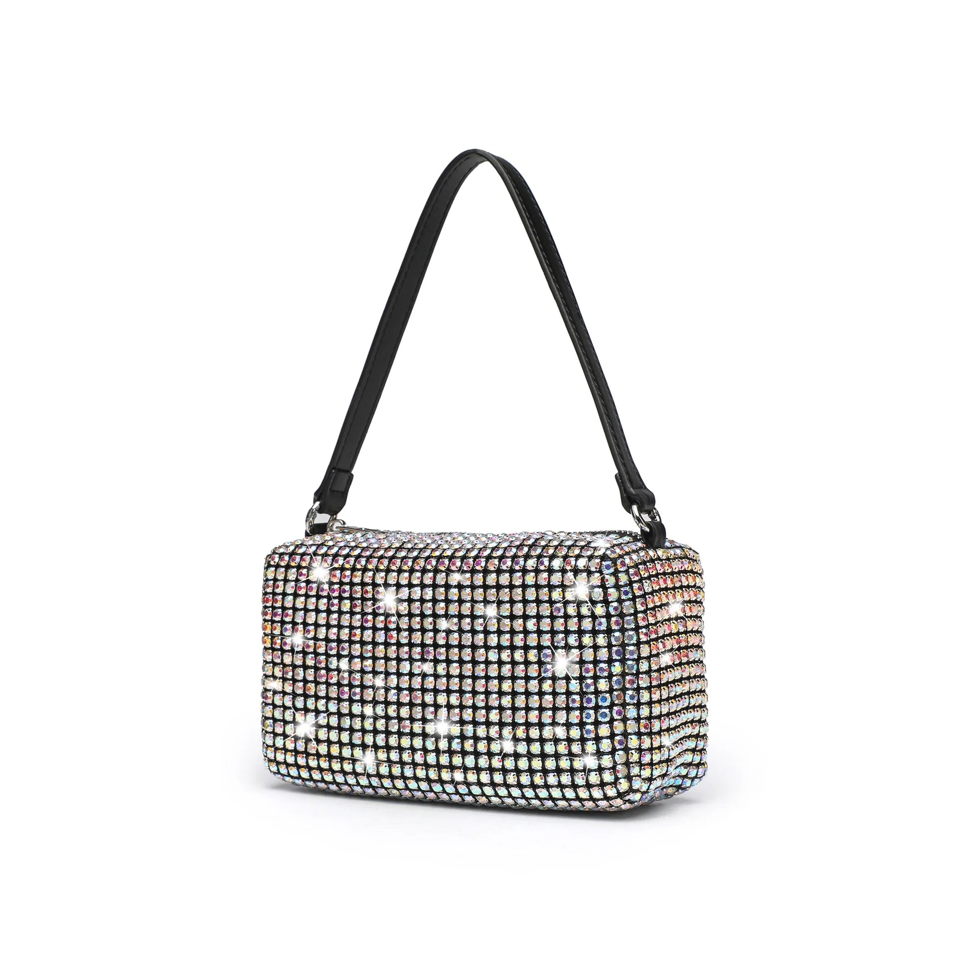 2026 Luxury Rhinestone Pearl Evening Bag for Women | Sparkly Stage Performance Purse | Elegant Dinner Party Clutch Crossbody Bag