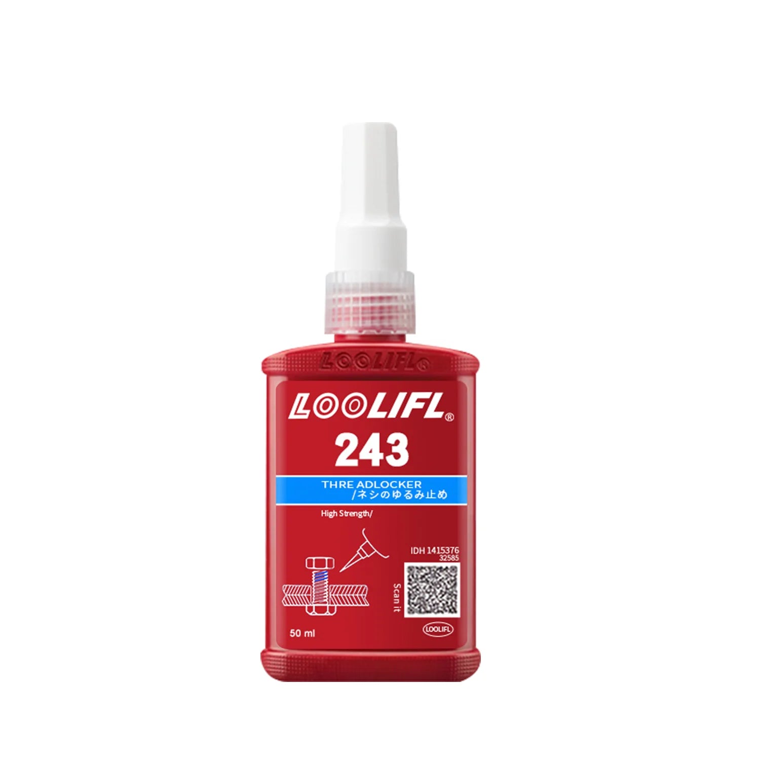 High Strength 271 Thread Locker Adhesive Anti Vibration Anti Impact Screw Lock Glue Heat Resistant Metal Bolt Nut Fastening 10ml