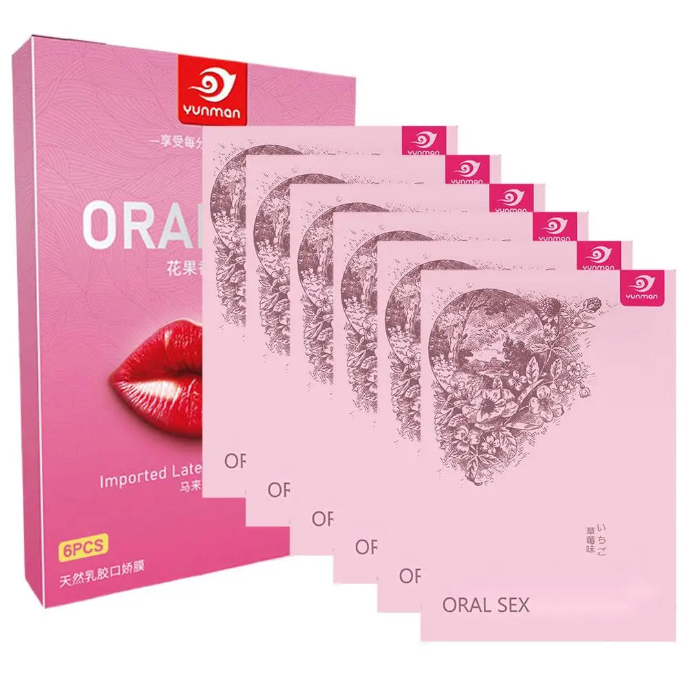1/2 Packs Fruit Flavor Ultra-Thin Oral Sex Membrane Soft Vagina Anus Mouth Tongue Licking Penis Oral Sex Film Couples Sex Game