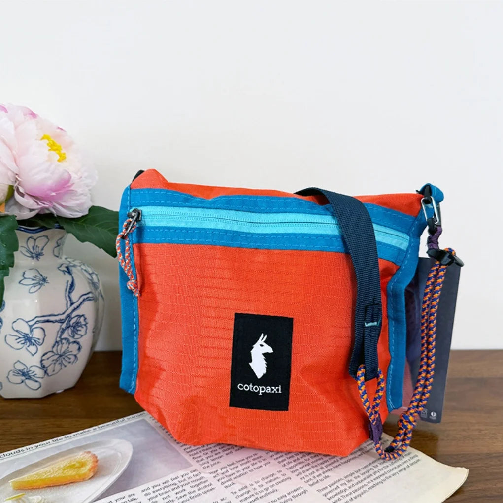 Outdoor Ultra-Light Dye Collision Crossbody Bag Camel Pattern Small Bag Summer Hiking Cycling Mini Hanging Bag