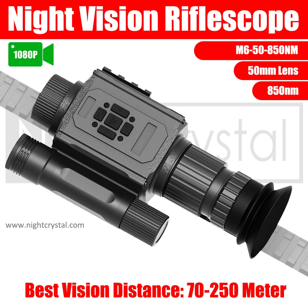 Megaorei NK008 Night Vision Scope 850nm/940nm IR Hunting Camera Telescope Monocular  5x Digital Zoom 1080P Video Photo Record