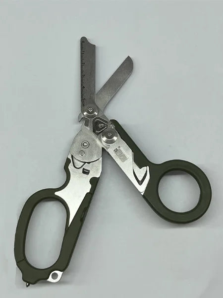 6-in-1 Tactical Emergency Shears Foldable First Aid Scissor Outdoor Survival EDC Rescue Tools Leatherman Raptors For Hiking Camp