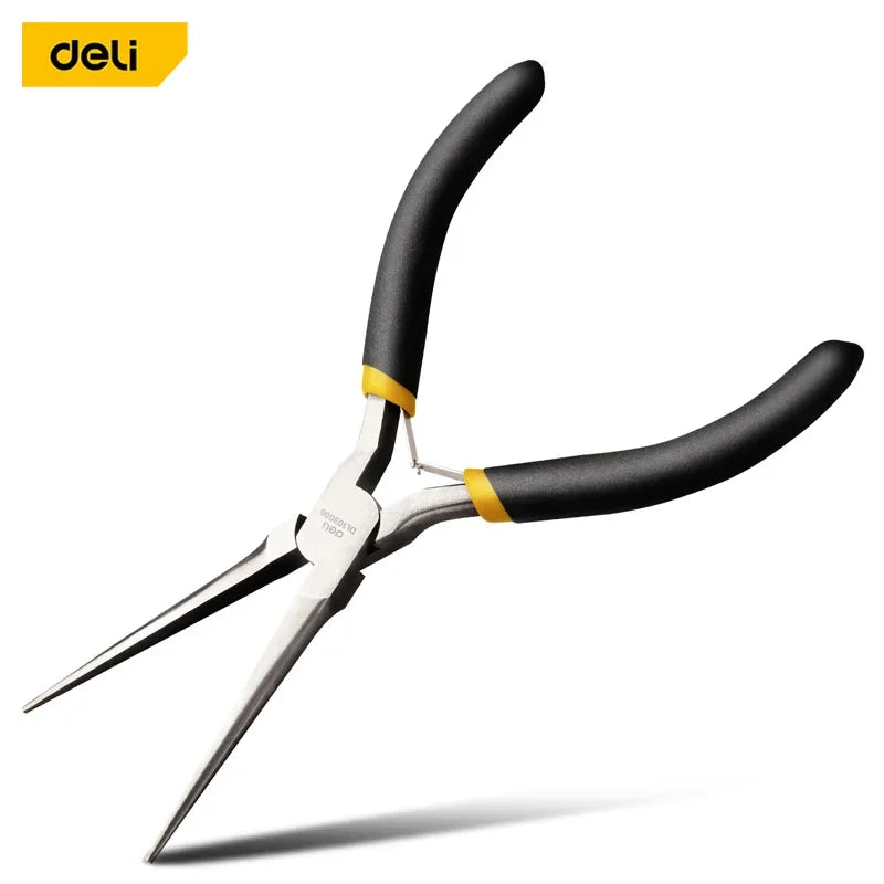DeLi 4.5 Inches Universal Wire Cutter Mini Diagonal Pliers Multifunctional Hardware Hand Tools Electrician