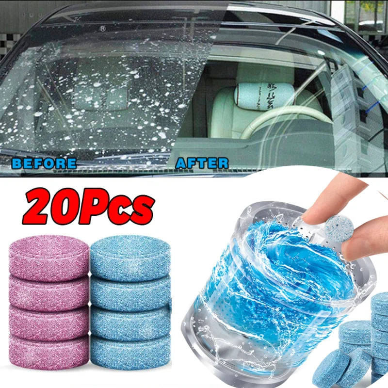 lots Car Windscreen Cleaner General Purpose Solid Wash Super Concentrate Antifreeze Degreasing Film Foamer Car Accessories