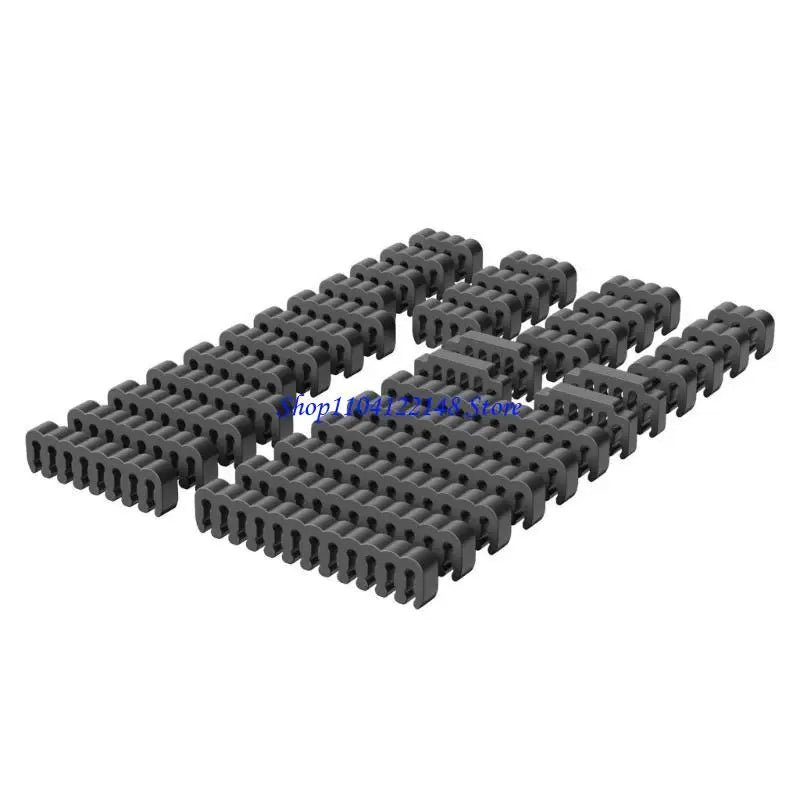 P9FA 34PCS Multipurpose Acrylic Combs For Neat Power Cable Routing 24Pin Motherboards