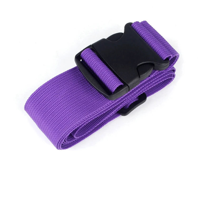 Straight Shaped Luggage Straps for Suitcase, Polyester Luggage Belt with Adjustable Release Buckle Travel Accessory