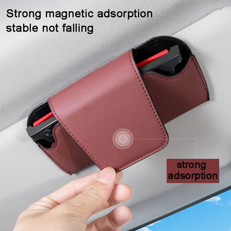 Car glasses box,leather material,stable and not falling,car accessories,for Volkswagen Passat Santana Tiguan Golf Bora Jetta