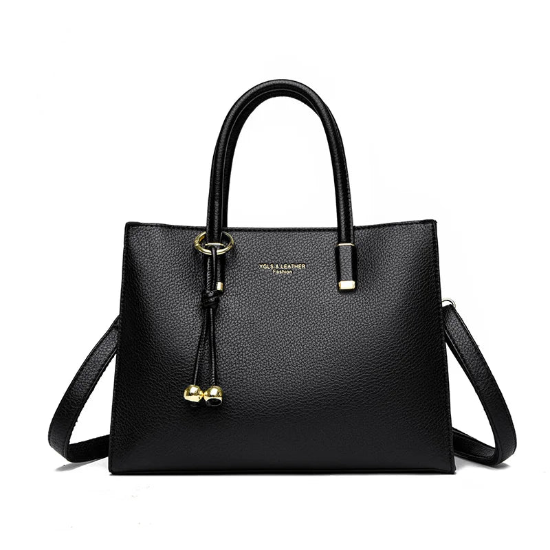 Genuine Brand Top Quality Leather Shoulder Crossbody Bags for Women Luxury Handbags Women Bags Designer Large Capacity Tote Bag