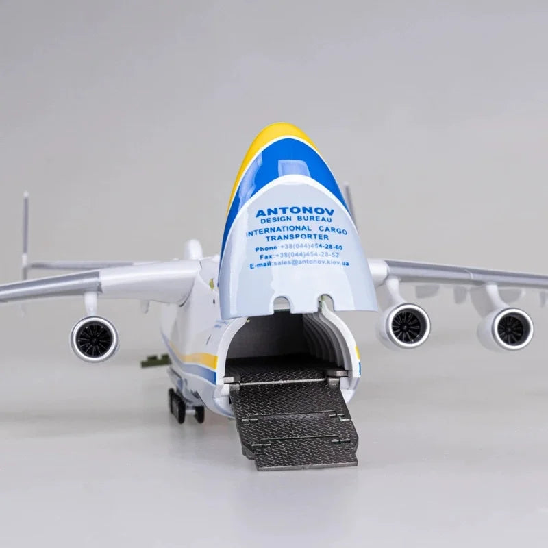 1/200 Scale AN-225 Transport Aircraft 42cm Replica Resin Plastic Model for Antonov AN225 Mriya Collection Display Gift