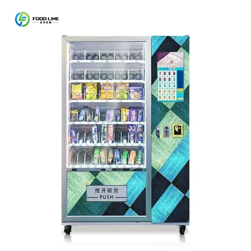 Indoor Outdoor Commercial Water Bottle Vending Equipment Coin/cash/card Payment Vending Machine for Snacks and Drinks Customized