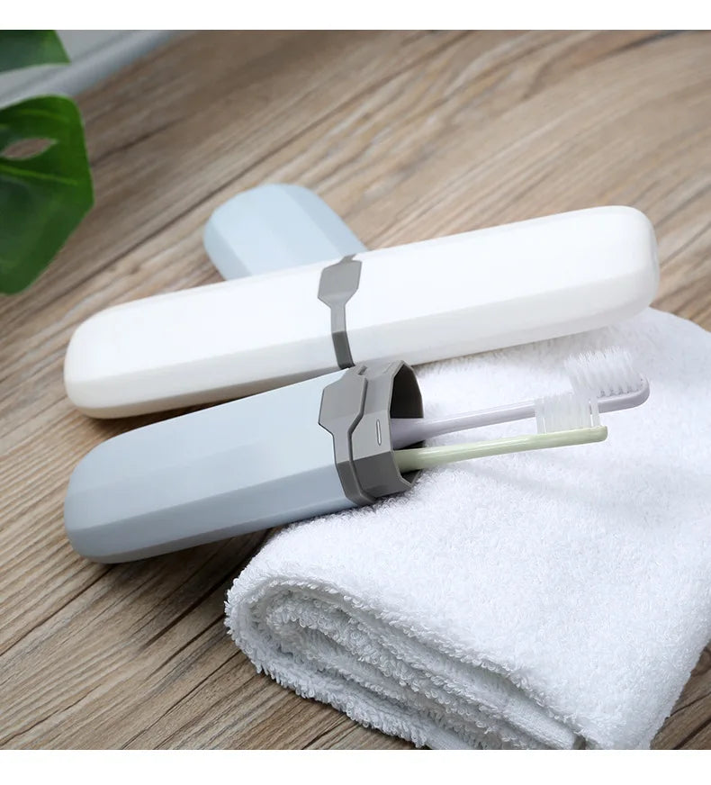 RAKKS Minimalist Popular Toothbrush Case Student Travel Plastic Toothbrush Cup Portable Toothbrush And Toothpaste Storage Case