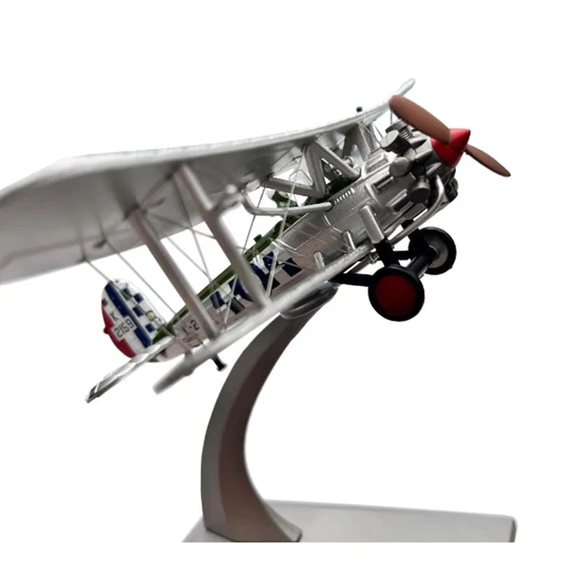 1:72 British Royal Air Force K-2159 Bristol Bulldog Biplane Propeller Fighter Diecast Metal Airplane Plane Aircraft Model Toy