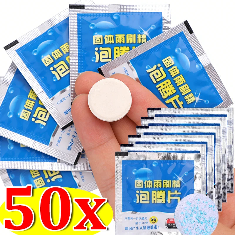 50/30/20/10/5PCS PCS Car Effervescent Tablets Windshield Cleaner Windscreen Wiper Washing Window Cleaning Tabet Solid Washer