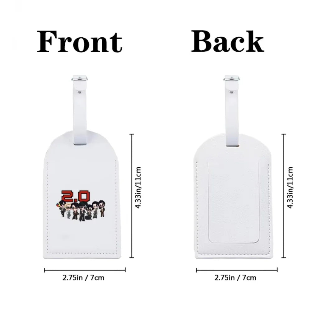 Personalized Customized Arirang 2.0 World Tour 2026 PU Luggage Tag, Sturdy Travel Bag ID Label, Ideal Kpop Fan Gift