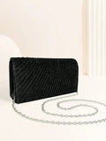 Women's Evening Shoulder Bag Bridal Clutch Party Prom Wedding Envelope Handbag Glitter Shiny Purses Sling Dating Dressy Bag