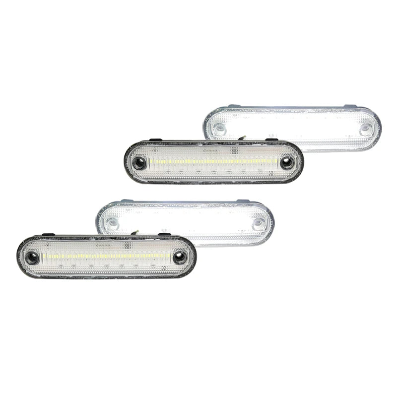 White Amber Red LED Bumper Side Marker Turn Signal Lights Driving Lights For 1990-1997 Mazda Miata & For 1999-2005 Mazda MX-5