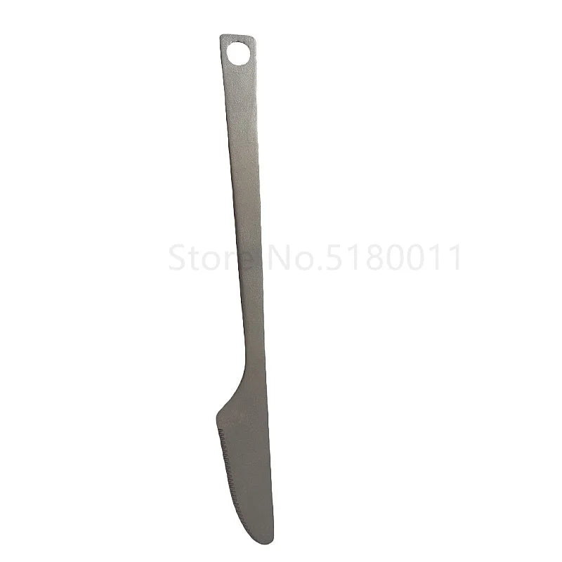 Titanium Alloy Cutlery Knife For Outdoor Camping And Picnicking  Ultra Lightweight Portable Cutlery