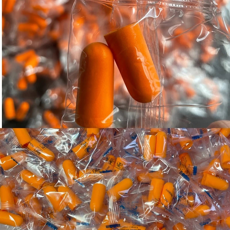 Anti-noise sponge earplugs PU foam anti-noise noise reduction sleep work noise reduction anti-noise snoring