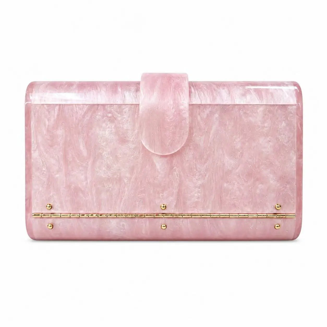 Women's new shoulder oblique span bag, special-shaped shell acrylic bag, fashionable wedding dinner clutch bag