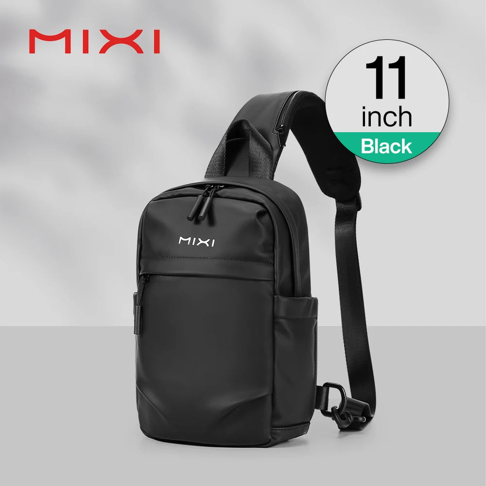 Mixi 11Inch Chest Bag Men One Shoulder Backpack Waterproof MultiFunctional Cycling Sports Travel Versatile Fashion M2122
