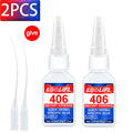 LOOLIFL 406 Glue Instant Quick Dry Cyanoacrylate Strong Adhesive Universal Fast Repairing Glue For Wood Plastic Jewelry Glue