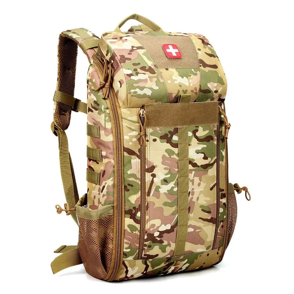 Outdoor Medical Backpack Tactical First Aid Kits Large Capacity Storage Bag Camping Mountaineering Backpack Emergency Bag