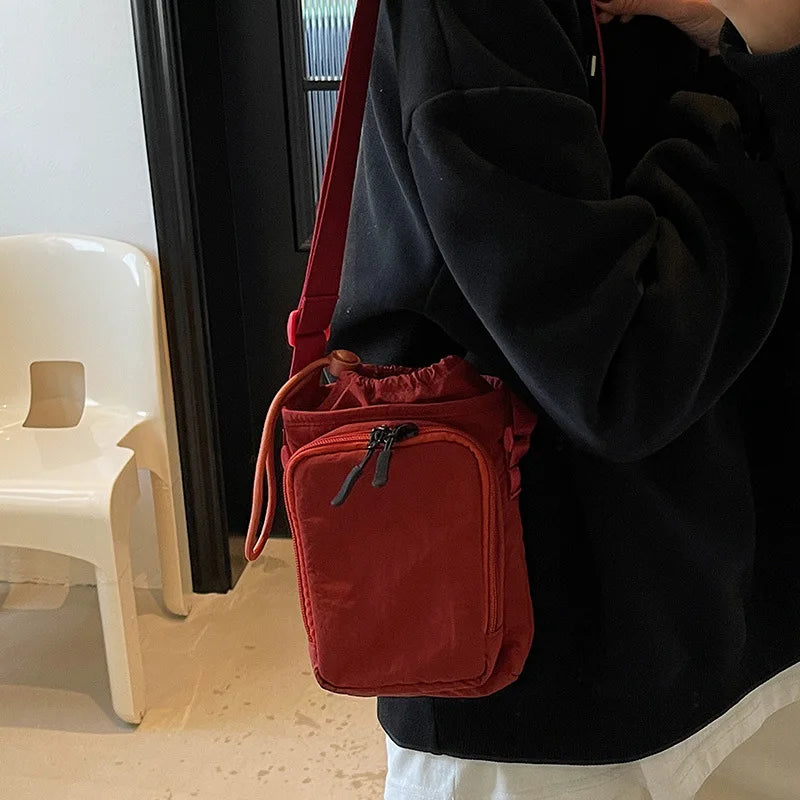 Trendy Waterproof Crossbody Bag for Yoga Running Sports Outdoor Portable Bottle Phone Shoulder Pack