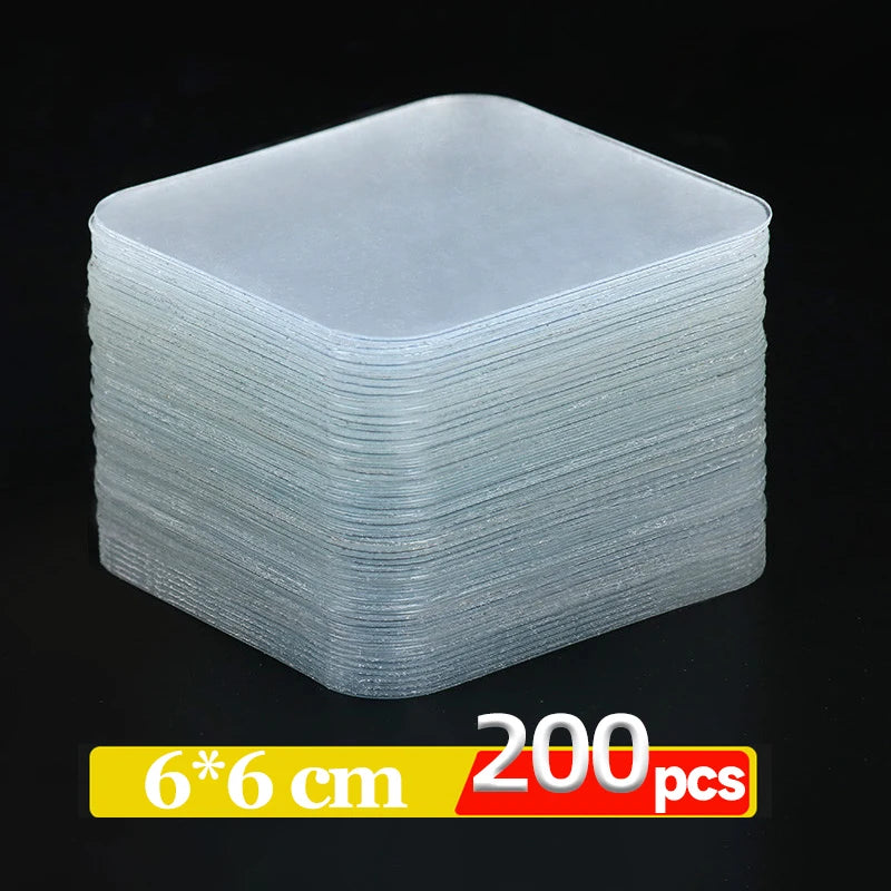 Transparent Double Sided Adhesive Tape Nano Gel Pads Super Strong Heavy Duty Washable Sticky Patch for Wall Hanging And Mounting