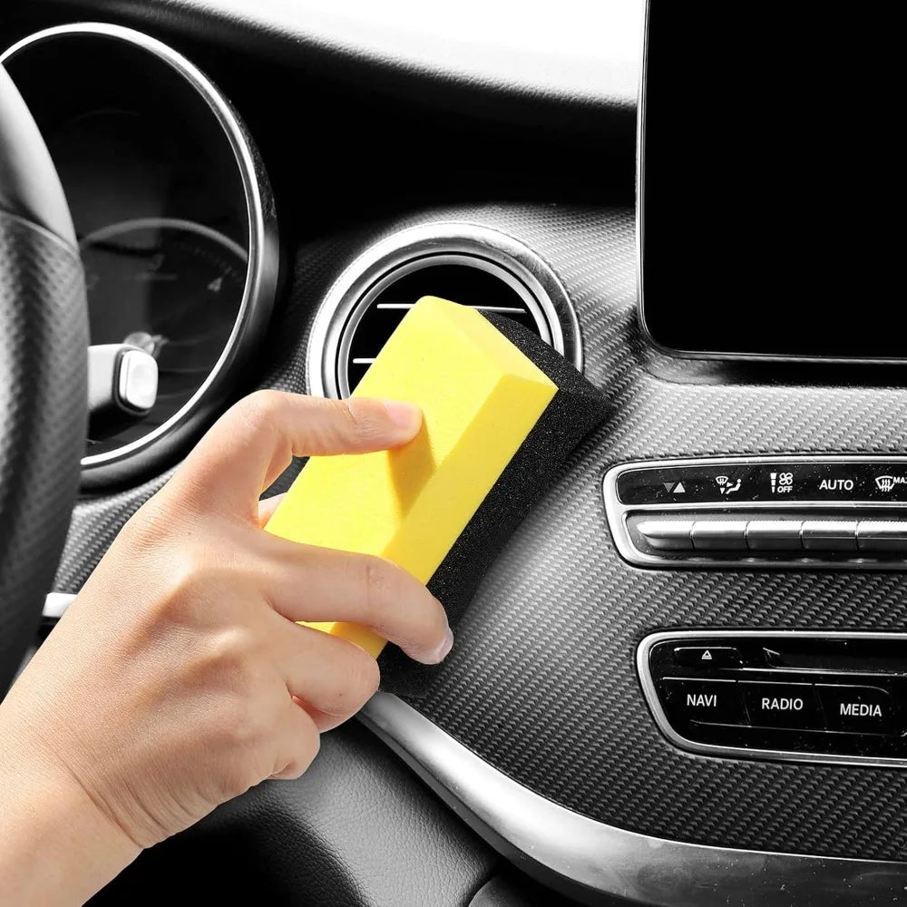 1-30Pcs Car Wheel Polishing Waxing Sponge Brush Tire Cleaning Wiper Sponge Pad Car Wash Wiper Cleaning Tool Car Wash Accessories
