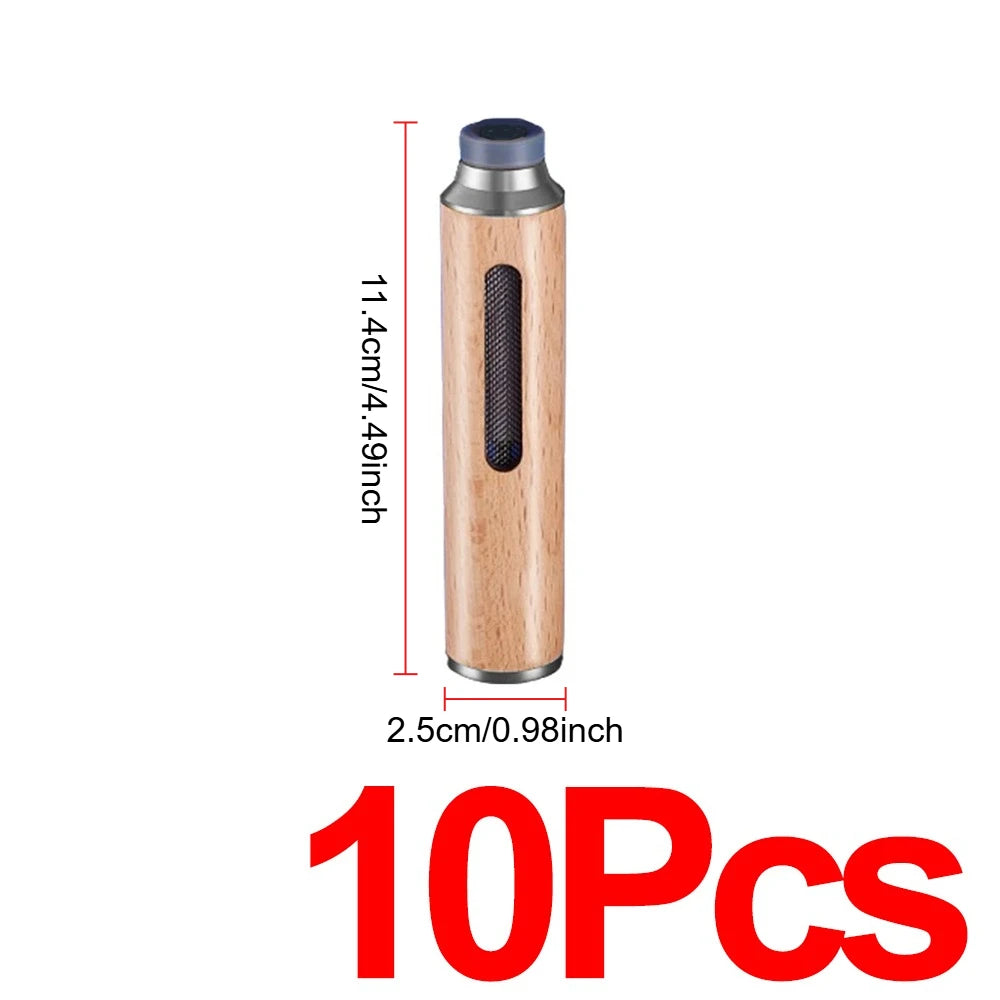 Portable Car Ashtray Easy Cleaning Splash-proof Multi-function Wooden Car Ashtray Detachable Car Office Smoking Accessories