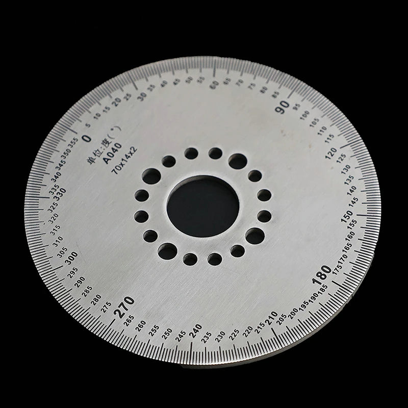 DIY Diameter 70/100mm Dial Scale Identification Dial Degree Graduated Circle Disk Protractor For Machine Measurement Tools