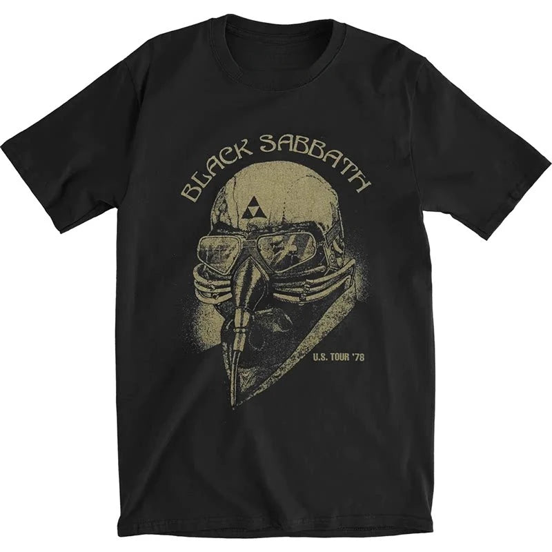 Black Sabbath Band Photo Casual T-shirt Men's and Women's Luxury Band Brand Top 2026 New