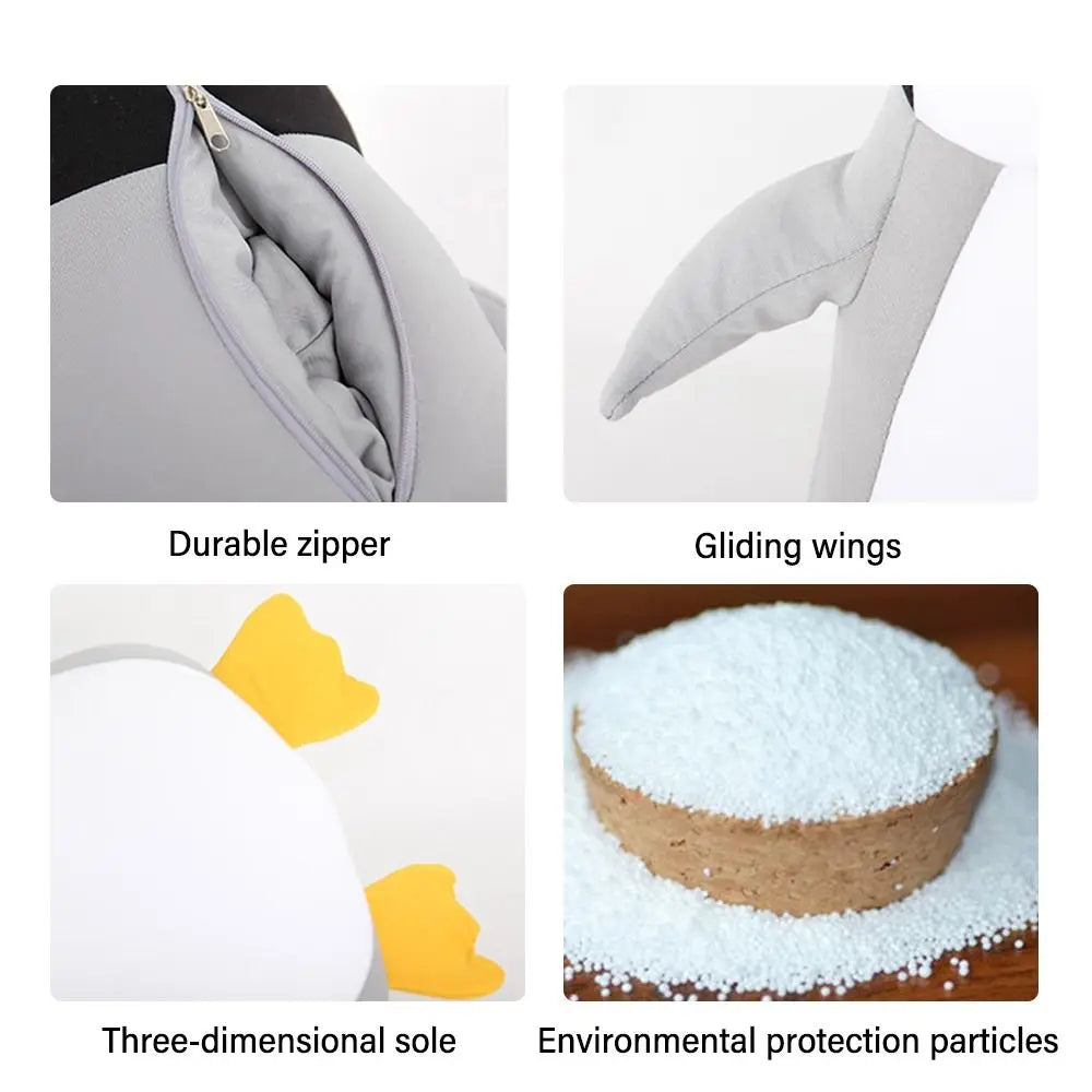 Healthcare Soft Cervical Cartoon Changable Penguin Whale Protection Neck Fluffy Pillows U Shaped Travel Pillow