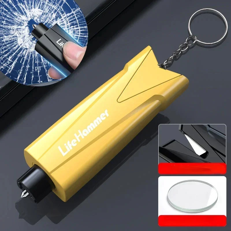 Car Multifunctional Safety Hammer Emergency Window Breaker Car Multi-function Safety Car Breaking Hammer Life-saving Hammer Safe