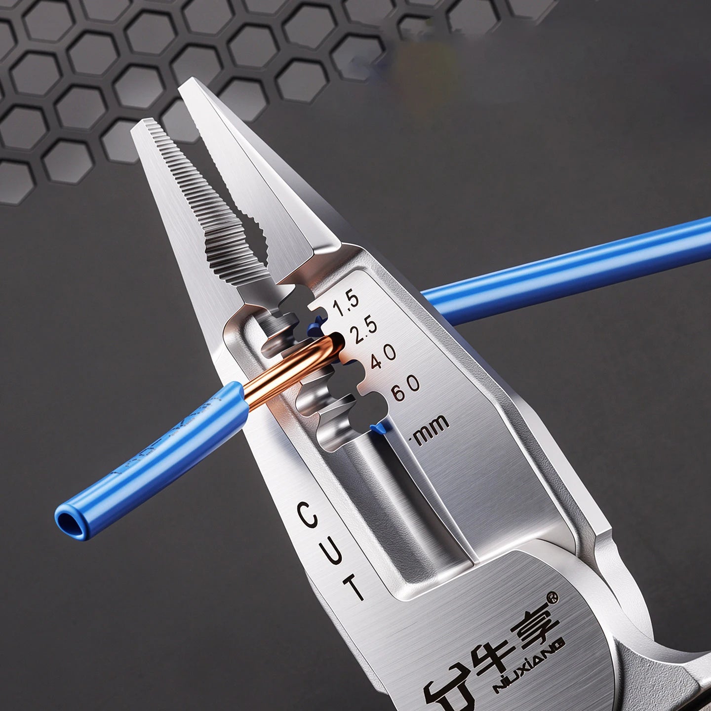 10 In 1 Rechargeable Wire Stripping Pliers With Voltage Tester Multifunctional Electrician Cutting Motorcycle Repair Tool