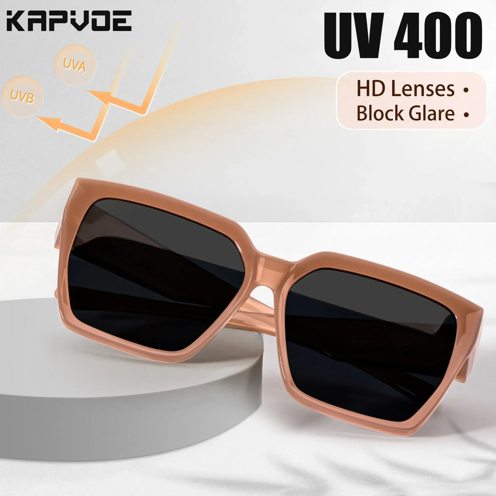 Kapvoe Fitover Sunglasses Polarized Oversized Driving Shades Square Over Sunglasses Men Cycling Glasses Fishing Bicycle Goggles