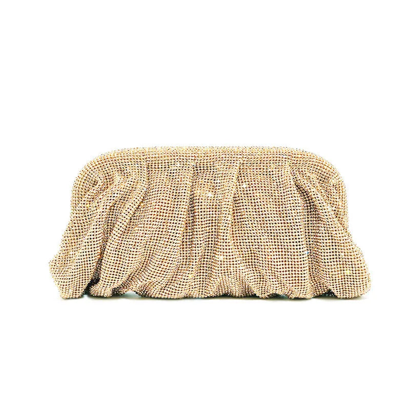 XMESSUN New Diamonds Evening Clutch Bag for Women,Fashion Designer Wedding Party Pouch Bag Lady Chain Shoulder Crossbody Bag