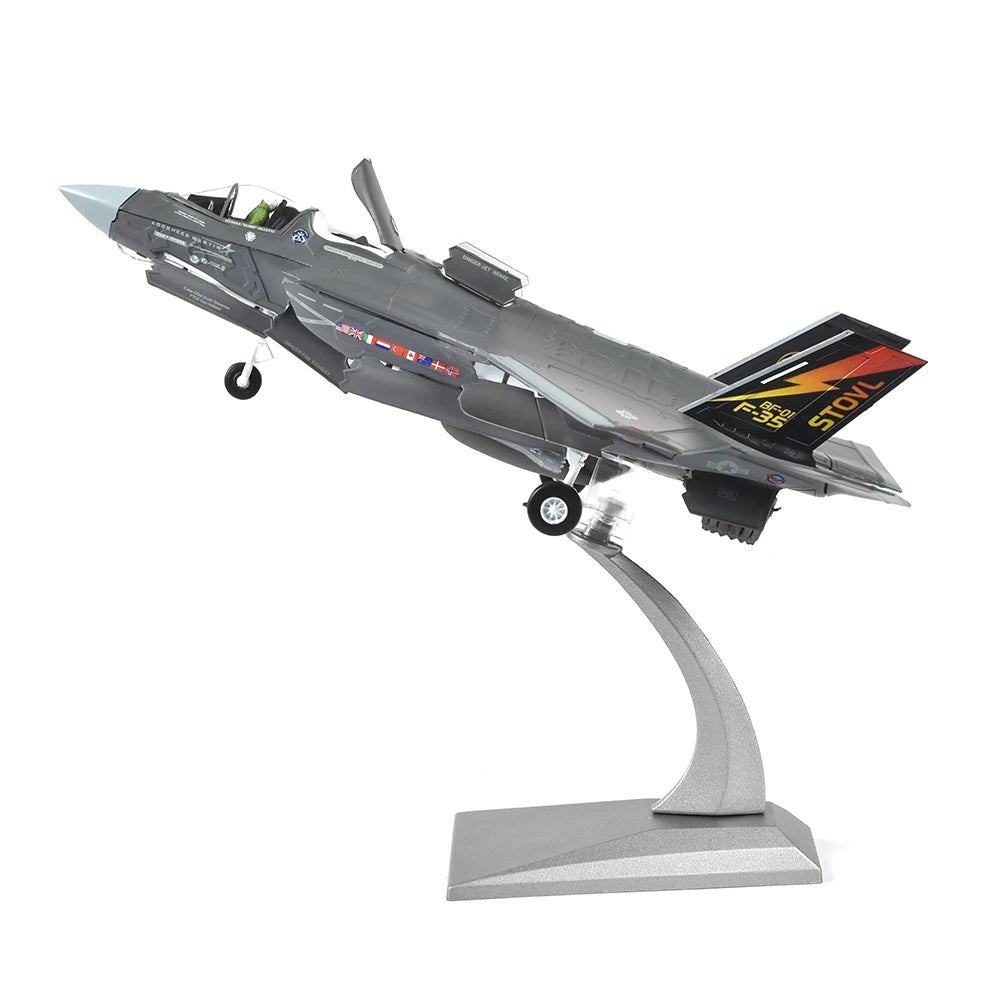JASON TUTU 1/72 Scale Diecast Metal  F35B Fighter F-35 Lightning II Aircraft Model Plane GIFT