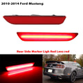 iJDM For 2015-2023 Ford Mustang Red/White Rear Side Fender Marker Light Parking Light/Driving Lights,OEM Sidemarker Lamps 12V