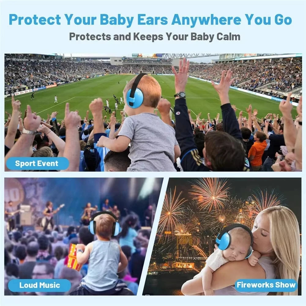 Kids Ear Defenders Child Earmuff Baby Ear Protection Baby Headphones Baby Noise Cancelling Headphones for Ages 0-24 Months
