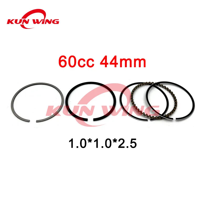 Piston Rings 39mm 44mm 47mm 50mm 52.4mm For GY6 50 60 80 100 125 150 CC 4 Stroke Moped Scooter ATV Pit Bike Motorcycle