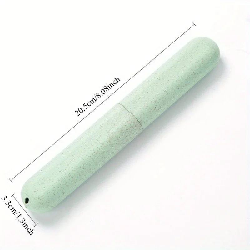 4pcs Travel Toothbrush Box, Toothbrush Storage Box,Plastic Toothbrush Holder With Air Vent, Suitable For Travel Family Packaging